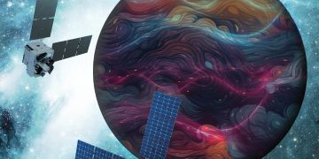 Representación artística del concepto de la misión DAPHNE. Fuente: NASA.