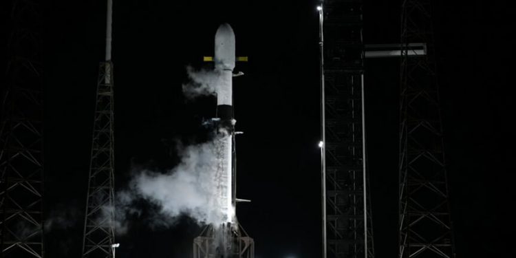 SpaceX lanzó esta mañana la misión BlueBird 8-10 de AST SpaceMobile. Fuente: SpaceX