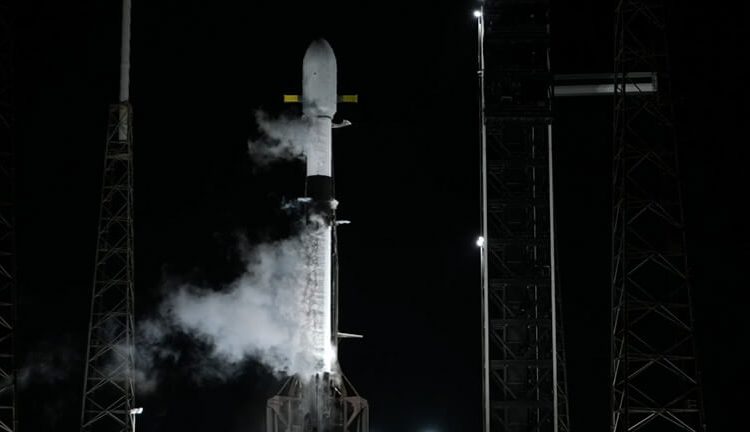SpaceX lanzó esta mañana la misión BlueBird 8-10 de AST SpaceMobile. Fuente: SpaceX