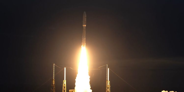 Un cohete Atlas V de ULA puso en órbita la misión Leo 7 de Amazon. Fuente: ULA