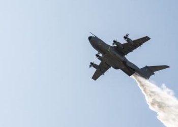 El Gobierno francés está desplegando un avión A400M para reforzar la lucha contra los incendios forestales. Fuente: Ministerio de las Fuerzas Armadas de Francia