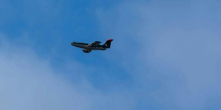Vuelo de demostración de aves rapaces. Fuente: Airbus.