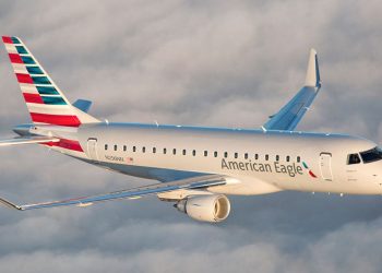 American Airlines e Infinium realizan un vuelo comercial de pasajeros impulsado por eSAF. Fuente: American Airlines.