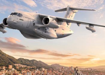 Colombia compra a Embraer dos KC-390 Millennium para modernizar sus capacidades de transporte aéreo. Fuente: Embraer.