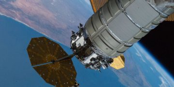 La nave Cygnus XL elevó la órbita de la ISS. Fuente: Nasa