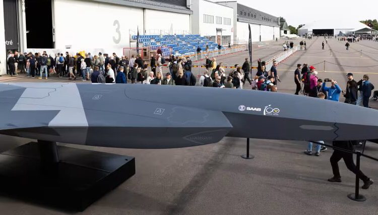 Saab revela un nuevo concepto de combate no tripulado. Fuente: Saab