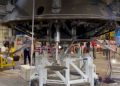 ExoMars despliega sus patas de aterrizaje. Fuente: ESA.