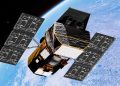 El Observatorio Swift de la Nasa orbita sobre la Tierra. Fuente: Nasa