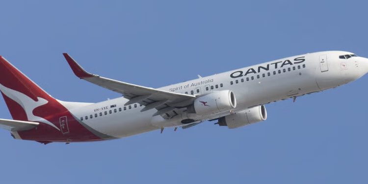 Un Boeing 737-800 de Qantas. Fuente: Qantas