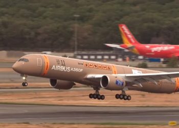 Vuelo inicial del A350F. Fuente: Airbus