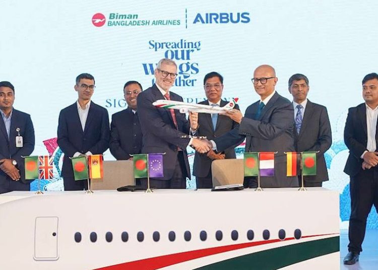 Biman Bangladesh Airlines encarga a Airbus 10 aviones A350-900 y A321neo. Fuente: Airbus