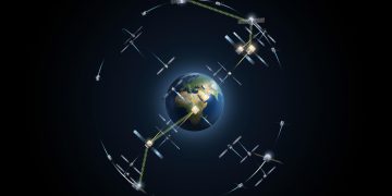 Constelación de navegación por satélite Galileo. Fuente: ESA