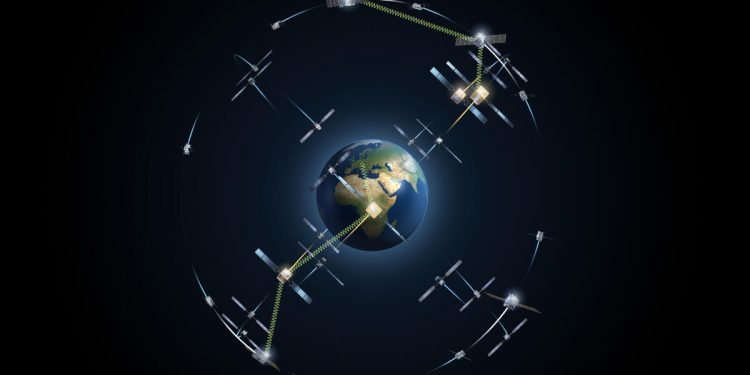 Constelación de navegación por satélite Galileo. Fuente: ESA