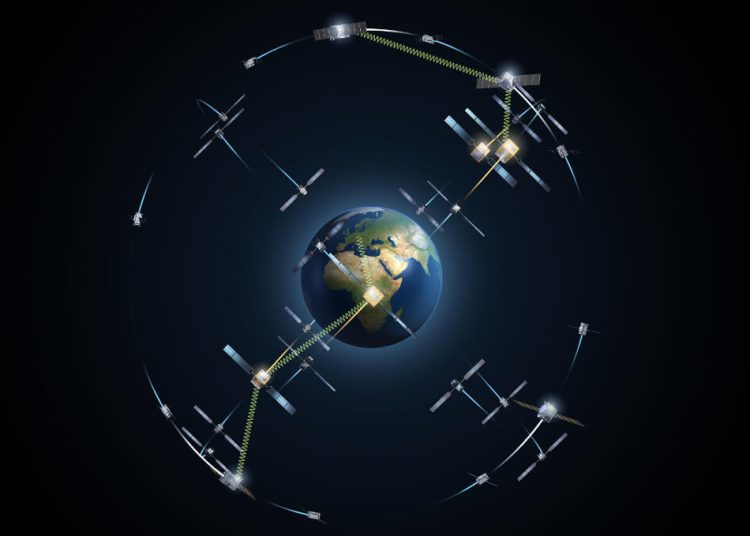 Constelación de navegación por satélite Galileo. Fuente: ESA