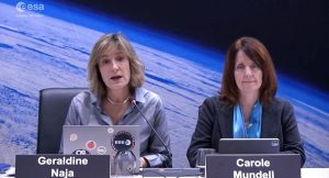 Géraldine Naja, directora de Transporte Espacial. Fuente: Actualidad Aeroespacial