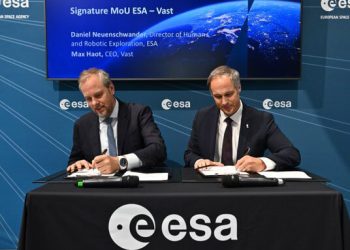 La ESA y Vast reforzarán la cooperación después de la ISS. Fuente: ESA