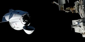 La misión Crew-13, con cuatro astronautas a bordo, llegó a la ISS. Fuente: Nasa