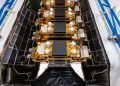 Northrop Grumman desplegó 21 satélites para la arquitectura espacial proliferada de combate de la SDA. Fuente: Northrop Grumman/SpaceX