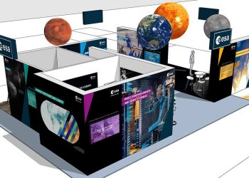 Stand de la ESA en el Congreso Internacional de Astronáutica. Fuente: ESA