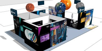 Stand de la ESA en el Congreso Internacional de Astronáutica. Fuente: ESA
