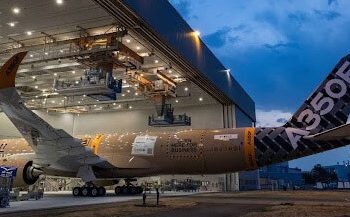 Un A350F de Airbus. Fuente: Airbus