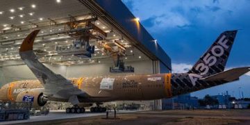 Un A350F de Airbus. Fuente: Airbus