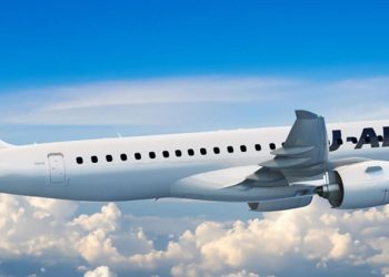 Un E190 de JAL. Fuente: JAL