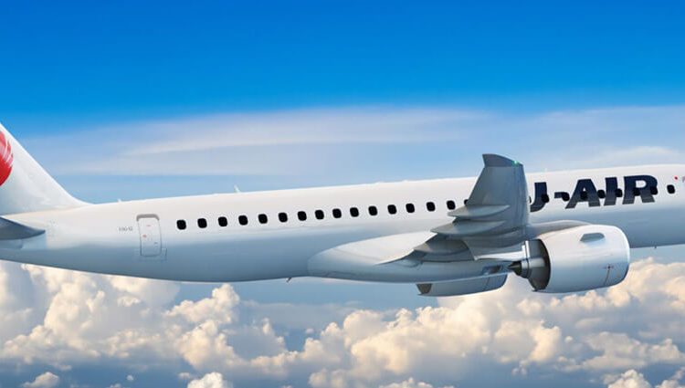 Un E190 de JAL. Fuente: JAL