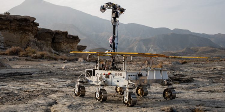 Un rover europeo ensaya en Almería las operaciones para Marte. Fuente: ESA
