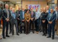 Una delegación noruega del sector espacial visitó la sede de GMV en Madrid. Fuente: GMV